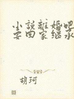 小说离婚吧,我要回家继承亿万家产