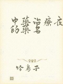 中药治疗夜尿多的药名