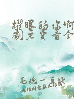 耀眼的你啊电视剧免费看全集