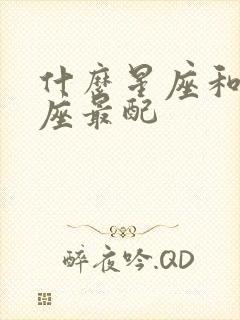 什么星座和摩羯座最配