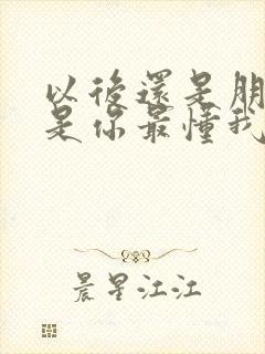 以后还是朋友还是你最懂我是什么歌