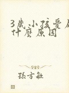 3岁小孩爱尿床什么原因