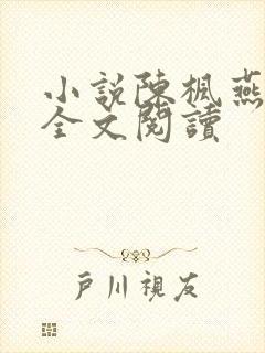 小说陈枫燕清羽全文阅读