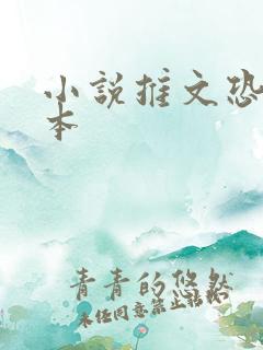 小说推文恐怖副本