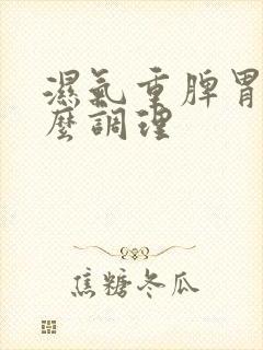 湿气重脾胃虚怎么调理