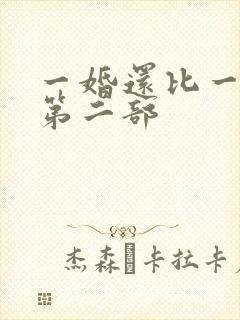 一婚还比一婚高第二部