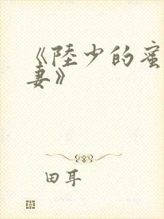 《陆少的蜜宠甜妻》