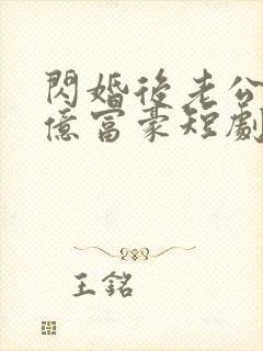 闪婚后老公是千亿富豪短剧