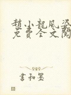 赵小龙风姿犹存免费全文阅读笔趣阁