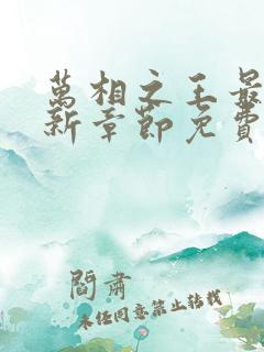 万相之王最新更新章节免费阅读下载