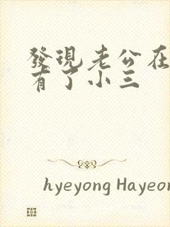 发现老公在外面有了小三