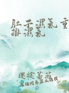 肚子湿气重如何排湿气