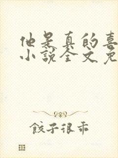 他是真的喜欢你小说全文免费阅读