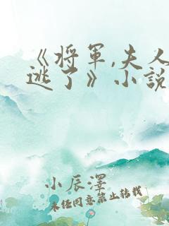《将军,夫人又逃了》小说