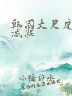 韩国大尺度未删减版