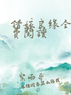 错嫁良缘全文免费阅读