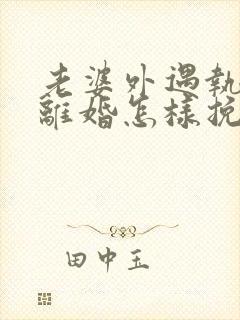 老婆外遇执意要离婚怎样挽回