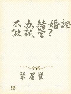 不办结婚证如何做试管?