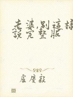 老婆,别这样小说完整版