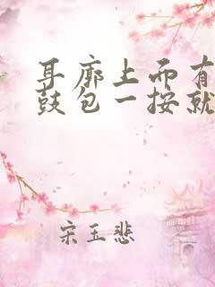 耳廓上面有个小鼓包一按就疼