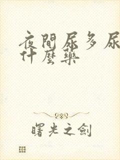 夜间尿多尿频用什么药