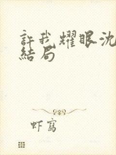 许我耀眼沈皓明结局