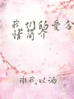 我们的爱分集剧情简介