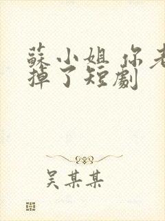 苏小姐 你老公掉了短剧