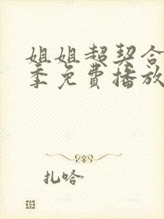 姐姐超契合第二季免费播放