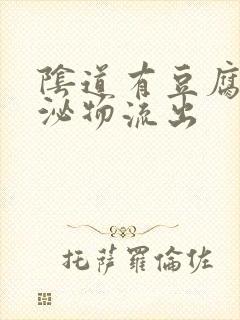 阴道有豆腐渣分泌物流出