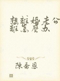 想离婚老公不肯离怎么办