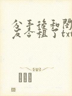 分手后和闺蜜男友合租了txt