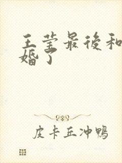 王莹最后和谁结婚了