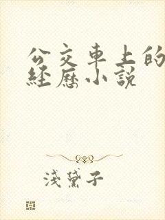 公交车上的高潮经历小说