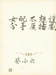 女配不想让主角分手广播剧