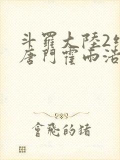 斗罗大陆2绝世唐门霍雨浩王冬儿