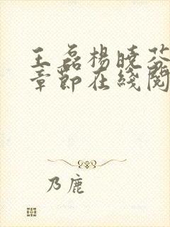 王磊杨晓芬全部章节在线阅读