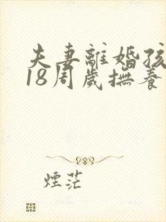 夫妻离婚孩子满18周岁抚养权归谁