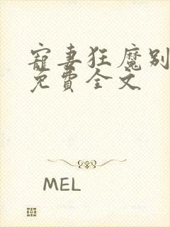 宠妻狂魔别太坏免费全文