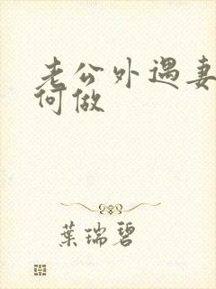 老公外遇妻子如何做