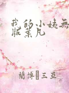 我的小姨无删减版叶凡