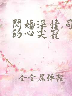闪婚深情,司少的心尖宠