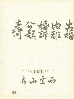 老公婚内出轨如何起诉离婚