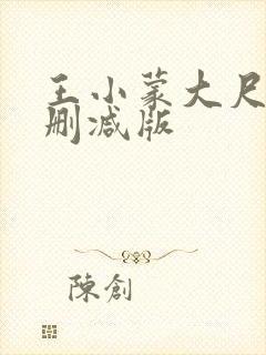 王小蒙大尺度未删减版