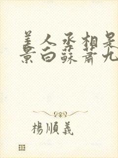 美人丞相是病娇景白苏萧九卿小说