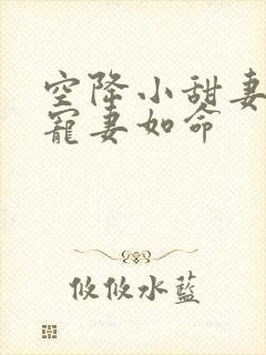 空降小甜妻爷他宠妻如命