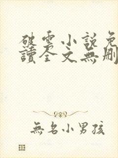 破云小说免费阅读全文无删减