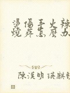 烫伤手火辣辣的烧疼怎么办