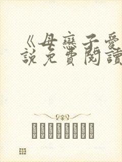 《母恋子爱》小说免费阅读