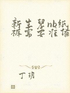 新生儿nb纸尿裤需要准备多少片